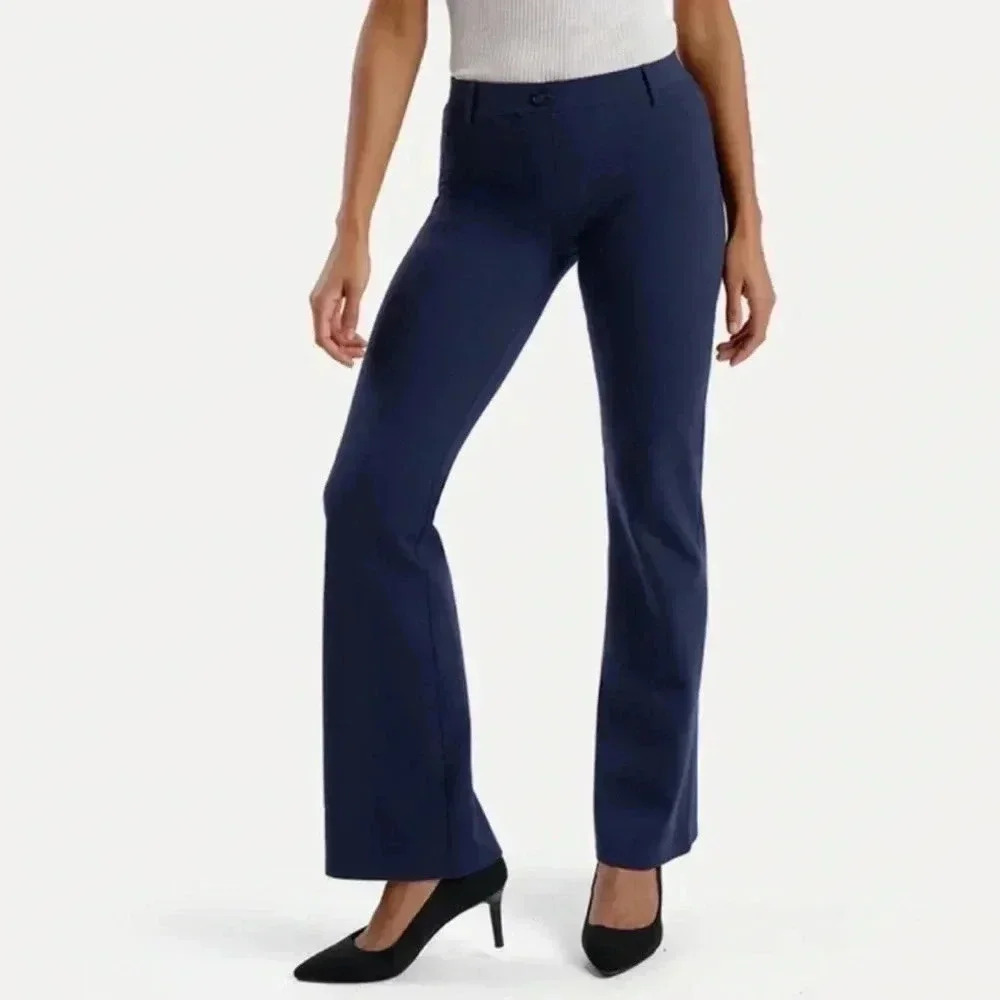 NWOT Betabrand Navy Dress Yoga‎ Pant Medium Long